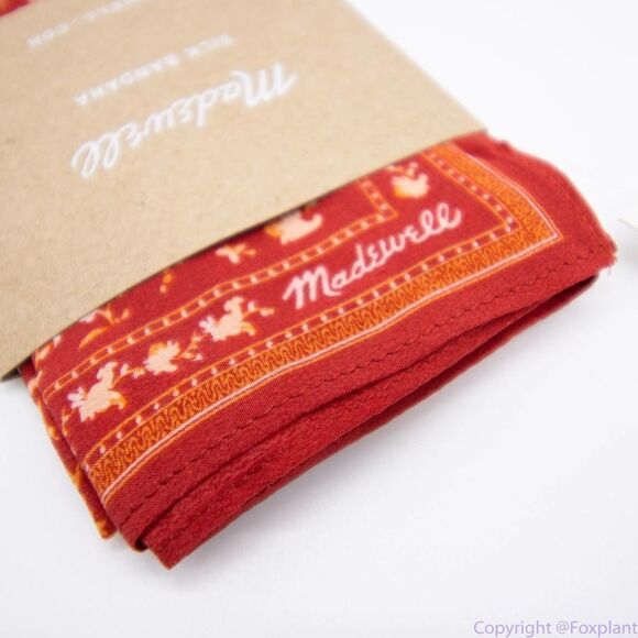 Madewell Red Floral Scarf - Picture 5 of 8